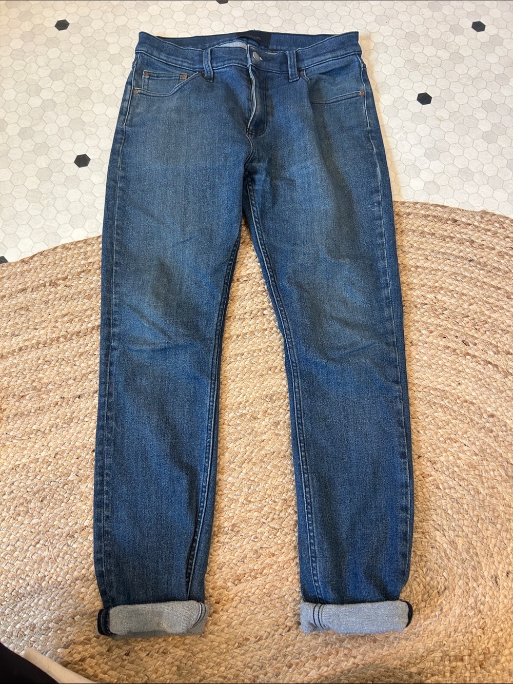ROLLA'S stinger skinny fit Jeans in Indigo Blue